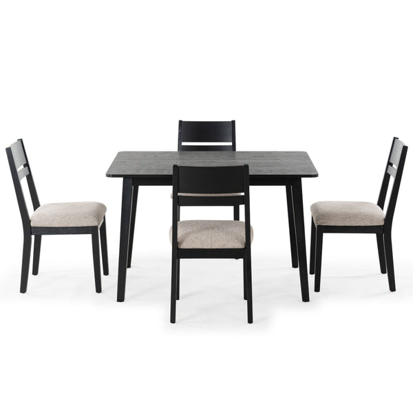 Safavieh BELLALEXA 48" Wood Dining Table – Stylish Centerpiece for Modern Homes, Durable Design for All Occasions Black SFV2181A