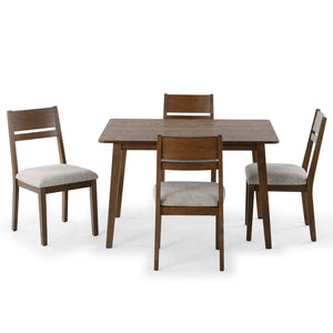 Safavieh BELLALEXA 48" Wood Dining Table – Stylish Centerpiece for Modern Homes, Durable Design for All Occasions Medium Oak SFV2181B