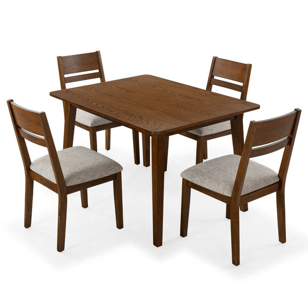 Safavieh BELLALEXA 48" Wood Dining Table – Stylish Centerpiece for Modern Homes, Durable Design for All Occasions Medium Oak SFV2181B