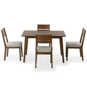 Safavieh BELLALEXA 48" Wood Dining Table – Stylish Centerpiece for Modern Homes, Durable Design for All Occasions Medium Oak SFV2181B