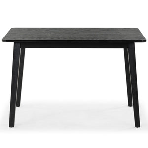 Safavieh Bellalexa 48" Wood Dining Table - Elegant Rubberwood Design For Timeless Dining Experience At Home Black Wood Sfv2181a