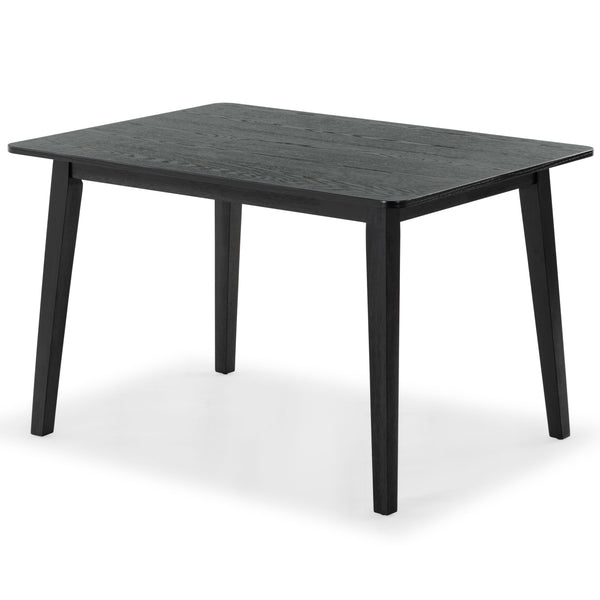 Safavieh Bellalexa 48" Wood Dining Table - Elegant Rubberwood Design For Timeless Dining Experience At Home Black Wood Sfv2181a