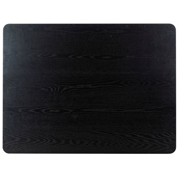 Safavieh Bellalexa 48" Wood Dining Table - Elegant Rubberwood Design For Timeless Dining Experience At Home Black Wood Sfv2181a