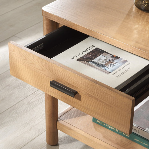 Safavieh JAYLESSA 1-Drawer End Table - Stylish Accent Piece for Living Rooms, Bedrooms & Entryways Storage Natural SFV2182A