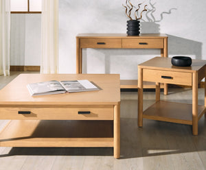 Safavieh JAYLESSA Console Table - Stylish 2-Drawer Design for Entryway, Living Room, or Dining Area Decor Natural SFV2184A