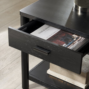 Safavieh JAYLESSA 1-Drawer End Table - Stylish Accent Piece for Living Rooms, Bedrooms & Entryways Storage Black SFV2182B
