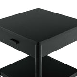 Safavieh Jaylessa Wood 1 Drawer End Table Black SFV2182B