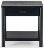 Safavieh Jaylessa Wood 1 Drawer End Table Black SFV2182B