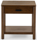 Safavieh Jaylessa Wood 1 Drawer End Table Medium Oak SFV2182C