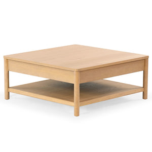 Safavieh Jaylessa Wood 1 Drawer Coffee Table Natural SFV2183A