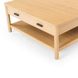 Safavieh Jaylessa Wood 1 Drawer Coffee Table Natural SFV2183A