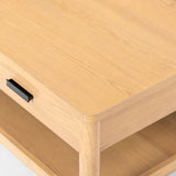 Safavieh Jaylessa Wood 1 Drawer Coffee Table Natural SFV2183A