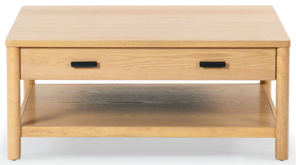 Safavieh Jaylessa Wood 1 Drawer Coffee Table Natural SFV2183A