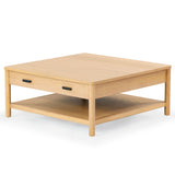 Safavieh Jaylessa Wood 1 Drawer Coffee Table Natural SFV2183A