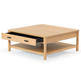 Safavieh Jaylessa Wood 1 Drawer Coffee Table Natural SFV2183A