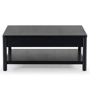 Safavieh Jaylessa Wood 1 Drawer Coffee Table Black SFV2183B