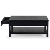 Safavieh Jaylessa Wood 1 Drawer Coffee Table Black SFV2183B