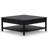 Safavieh Jaylessa Wood 1 Drawer Coffee Table Black SFV2183B