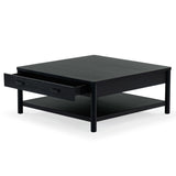 Safavieh Jaylessa Wood 1 Drawer Coffee Table Black SFV2183B