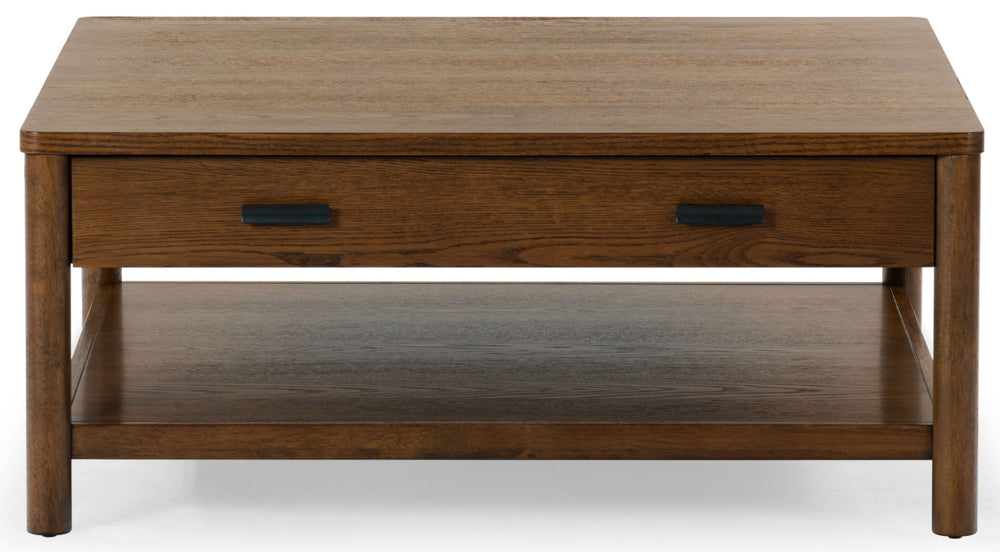 Safavieh JAYLESSA Wood Coffee Table with 1 Drawer – Sleek Modern Design for Stylish Living Room Organization Medium Oak SFV2183C