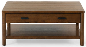 Safavieh Jaylessa Wood 1 Drawer Coffee Table Medium Oak SFV2183C