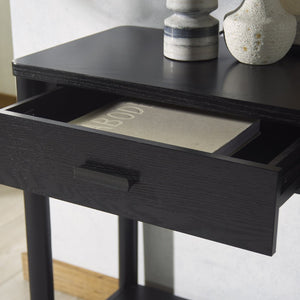 Safavieh JAYLESSA Console Table - Stylish 2-Drawer Design for Entryway, Living Room, or Dining Area Decor Black SFV2184B
