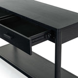 Safavieh Jaylessa Wood 2 Drawer Console Table Black SFV2184B