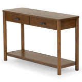 Safavieh Jaylessa Wood 2 Drawer Console Table Medium Oak SFV2184C