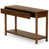 Safavieh Jaylessa Wood 2 Drawer Console Table Medium Oak SFV2184C