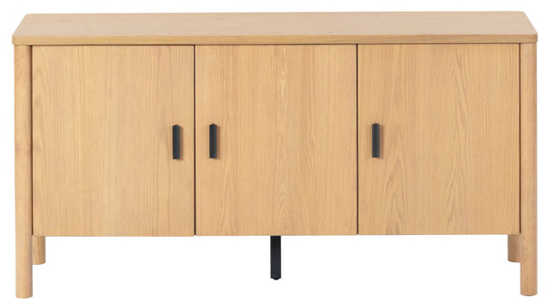 Safavieh JAYLESSA Wood 3 Door Sideboard - Contemporary Storage Solution for Modern Living & Dining Spaces Natural SFV2185A
