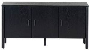Safavieh JAYLESSA Wood 3 Door Sideboard - Contemporary Storage Solution for Modern Living & Dining Spaces Black SFV2185B