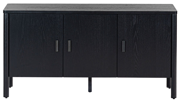 Safavieh JAYLESSA Wood 3 Door Sideboard - Contemporary Storage Solution for Modern Living & Dining Spaces Black SFV2185B