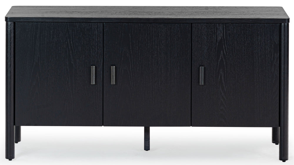 Safavieh JAYLESSA Wood 3 Door Sideboard - Contemporary Storage Solution for Modern Living & Dining Spaces Black SFV2185B