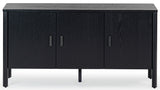 Safavieh Jaylessa Wood 3 Door Sideboard Black SFV2185B