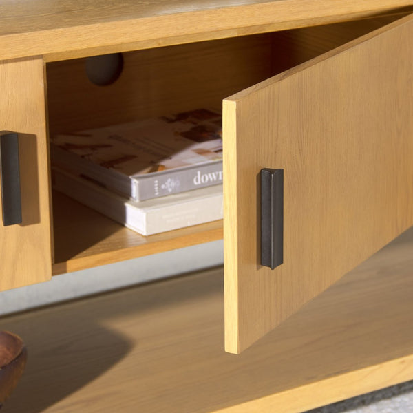 Safavieh JAYLESSA Wood 3-Door Sideboard & TV Stand - Modern Utility with Rustic Charm for Any Space Natural SFV2186A