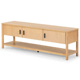 Safavieh Jaylessa Wood 3 Door Tv Stand Natural SFV2186A