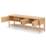 Safavieh Jaylessa Wood 3 Door Tv Stand Natural SFV2186A