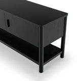 Safavieh Jaylessa Wood 3 Door Tv Stand Black SFV2186B