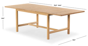 Safavieh Jaylessa Wood Extendable Dining Table Natural SFV2187A