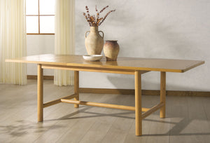 Safavieh JAYLESSA Wood Extendable Dining Table - Elegant Design, Durable Construction, Perfect for Gatherings Natural SFV2187A