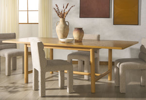 Safavieh JAYLESSA Wood Extendable Dining Table - Elegant Design, Durable Construction, Perfect for Gatherings Natural SFV2187A