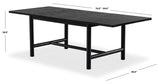 Safavieh Jaylessa Wood Extendable Dining Table Black SFV2187B