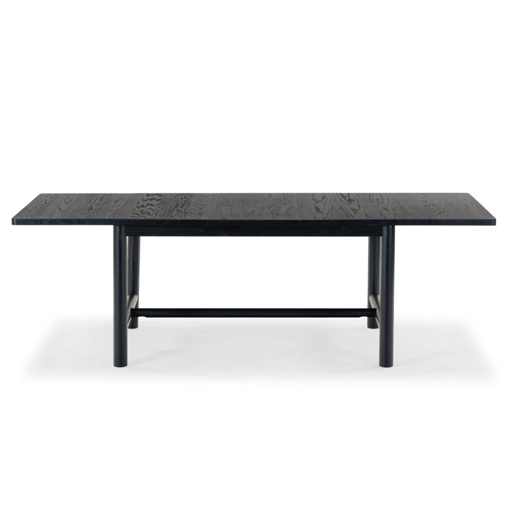 Safavieh JAYLESSA Wood Extendable Dining Table - Elegant Design, Durable Construction, Perfect for Gatherings Black SFV2187B