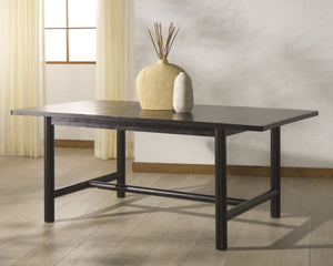Safavieh JAYLESSA Wood Extendable Dining Table - Elegant Design, Durable Construction, Perfect for Gatherings Black SFV2187B