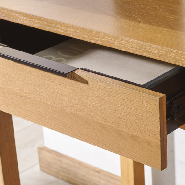 Safavieh GABRIETTA 2-Drawer Wood Desk - Modern Design for Home Office with Elegant Storage and Style Natural / Black SFV2188A