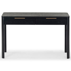 Safavieh Gabrietta 2 Drawer Wood Desk Black / Gold SFV2188B