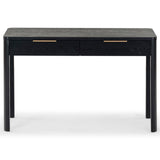 Safavieh Gabrietta 2 Drawer Wood Desk Black / Gold SFV2188B