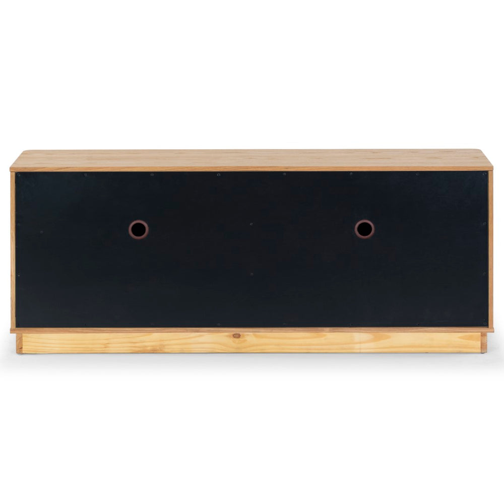 Safavieh Gabrietta 2 Drawer Wood Tv Stand Natural / Black SFV2189A