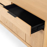 Safavieh Gabrietta 2 Drawer Wood Tv Stand Natural / Black SFV2189A