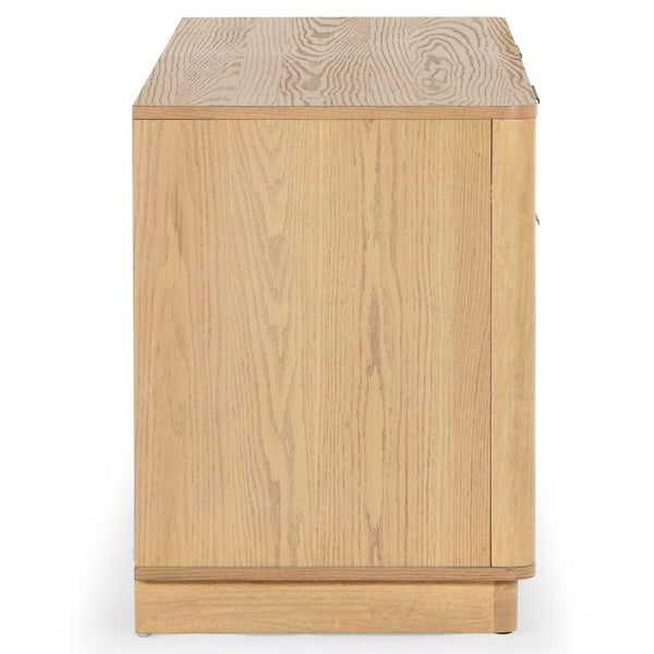 Safavieh Gabrietta 2 Drawer Wood Tv Stand Natural / Black SFV2189A